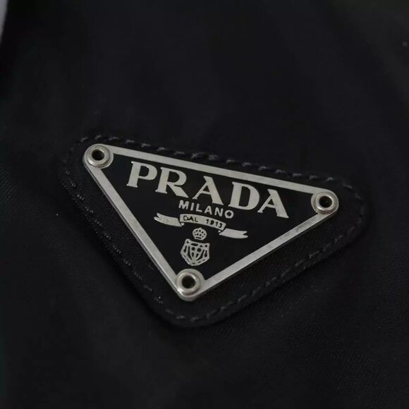 PRADA Hand Bag Nylon Black Auth ep4308 - Picture 12 of 16